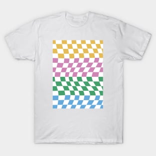 Colorful Checkerboard Pattern 1 T-Shirt